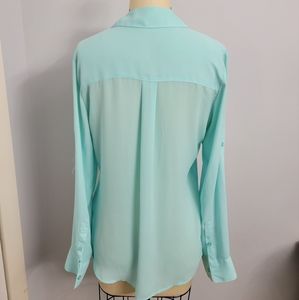 Express Portofino Shirt Turquoise Size XS